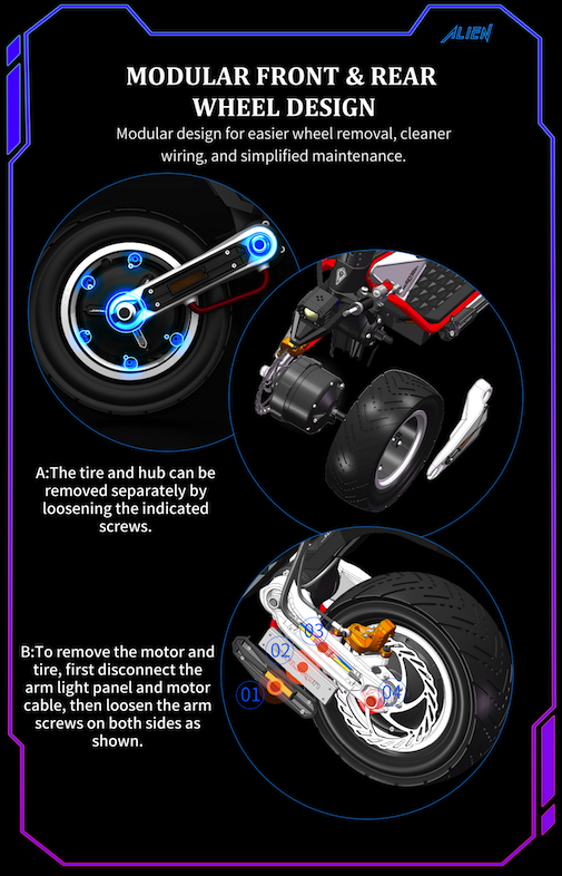TROTTINETTE ELECTRIQUE DUALTRON ALIEN | 72V 40Ah
