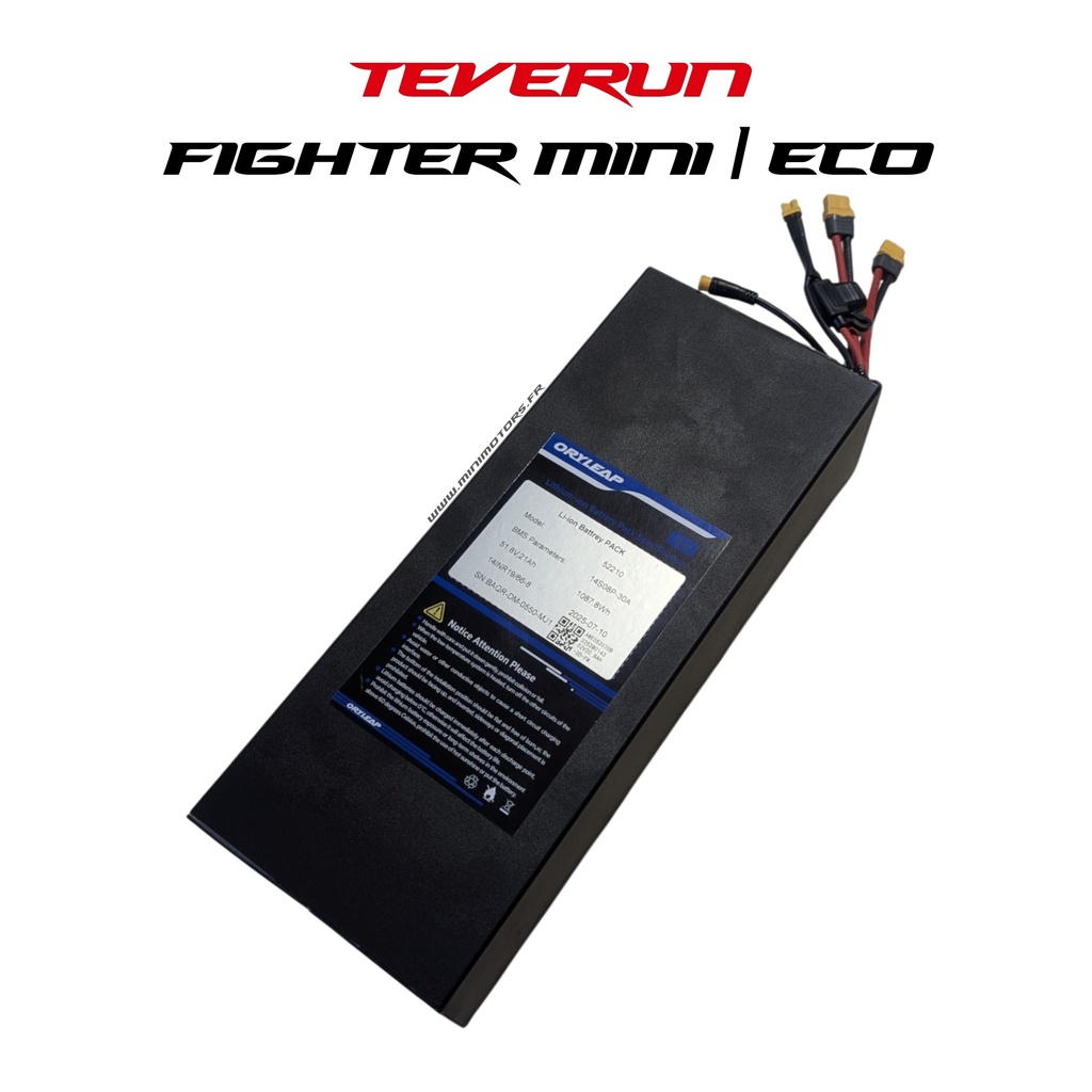 TEVERUN FIGHTER MINI 2024 & ECO 2025 | BATTERY 52V 20AH