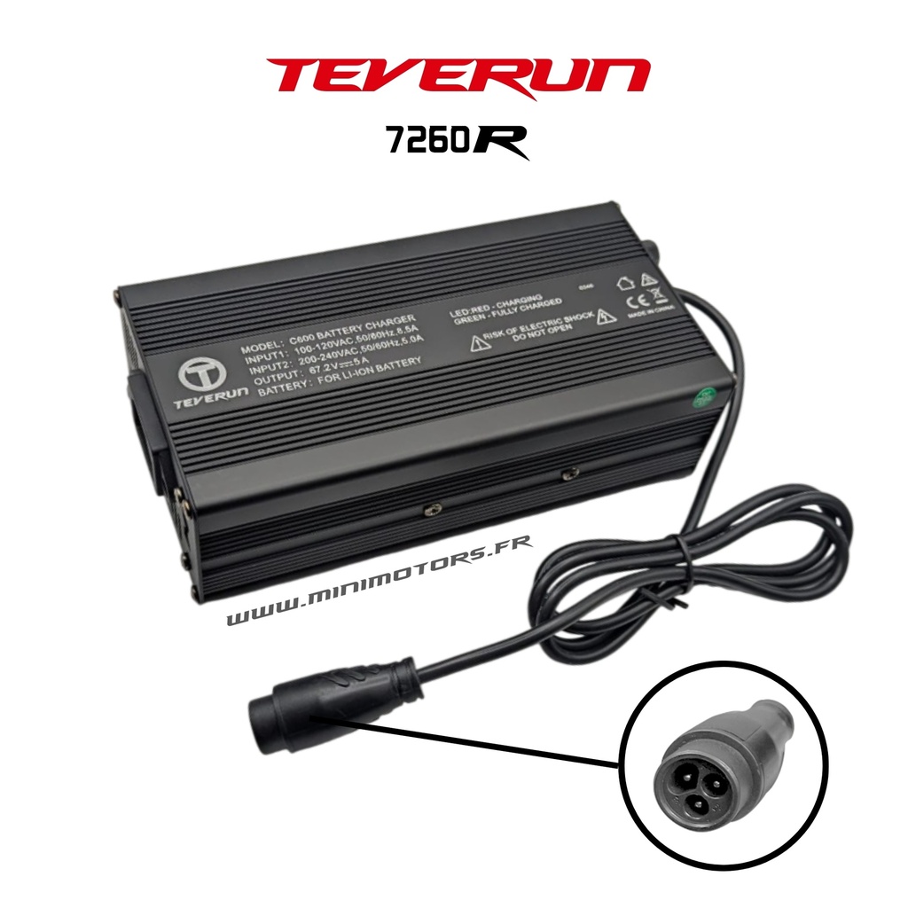 TEVERUN FIGHTER SUPREME AND 7260R | 84V 5A FAST CHARGER