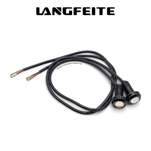 [LAN00272] LANGFEITE  | FEU LED (JAUNE CABLE LONG) PAR PAIR